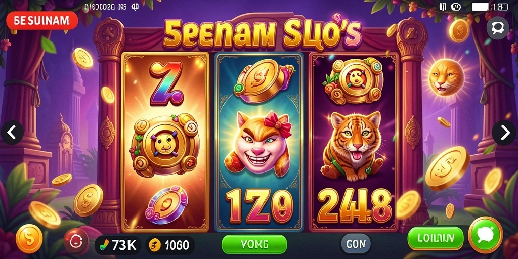 Tampilan gameplay yang menarik pada permainan Slot 73K.