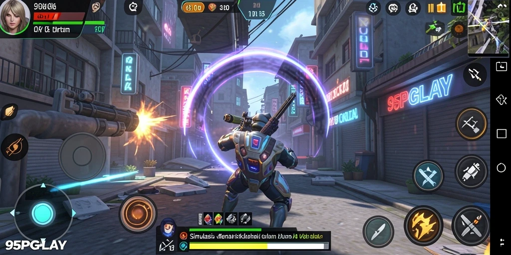 Tampilan gameplay menarik dari 95PGPLAY yang penuh warna.