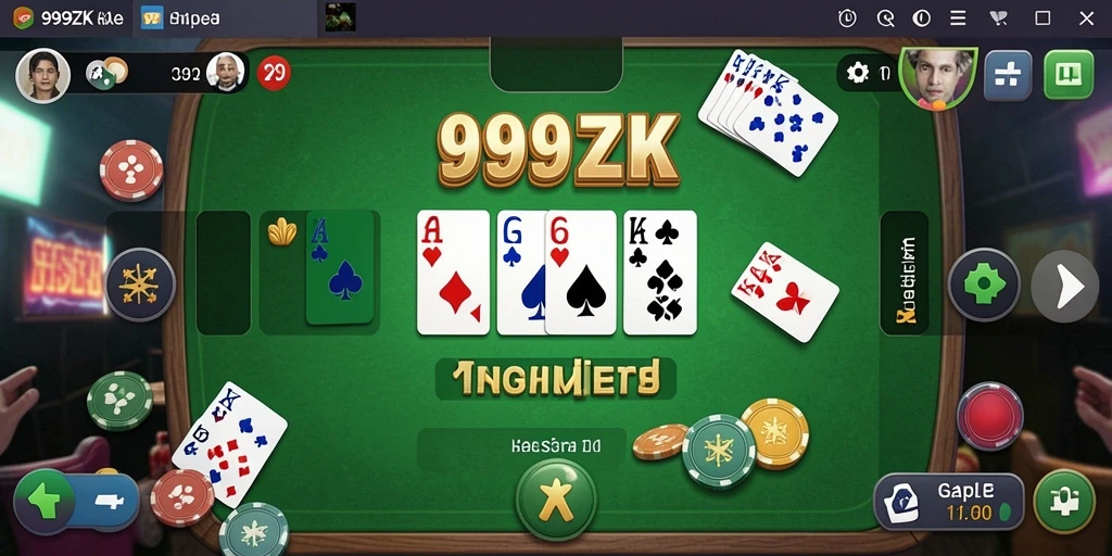 Tampilan gameplay Gaple yang seru di 999ZK.
