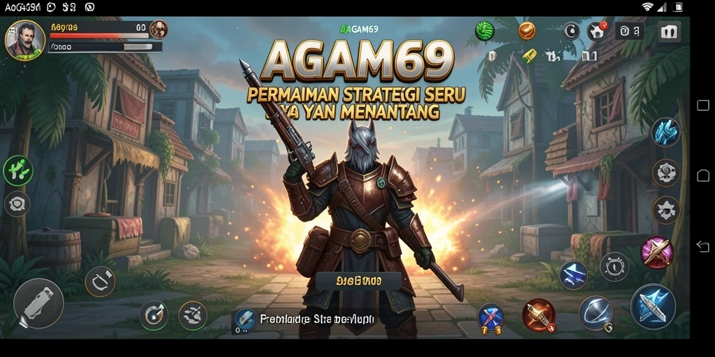 Tampilan gameplay AGAM69 dengan strategi intens dan pertarungan seru.