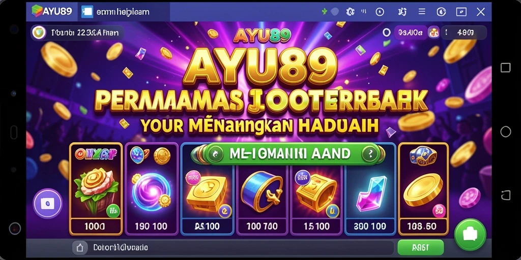 Tampilan gameplay AYU89 yang menarik dan penuh warna saat bermain Slot.