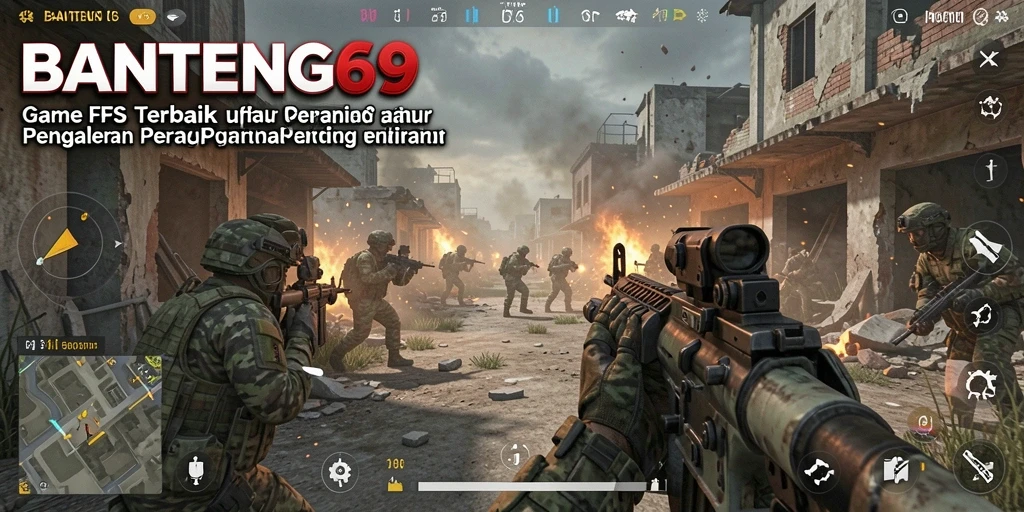 Gameplay mendebarkan BANTENG69 dalam pertempuran FPS.