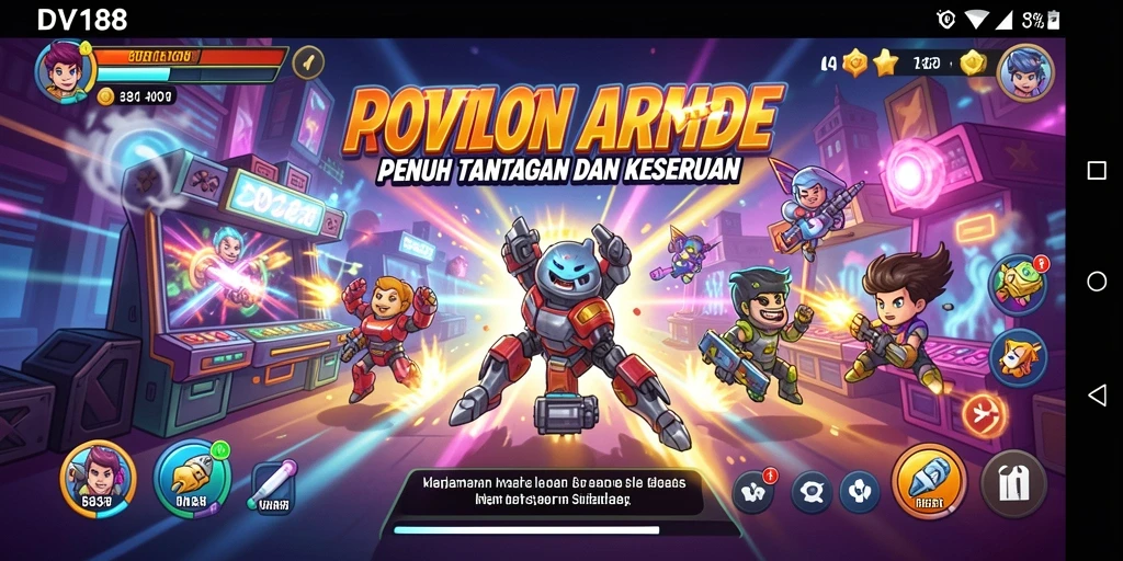 Gameplay seru dan penuh aksi dalam DV188.