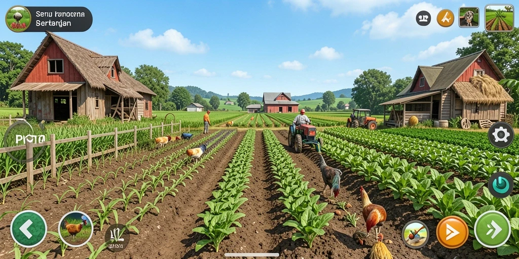 Tampilan menarik dari gameplay EPICTOTO saat bertani di ladang.