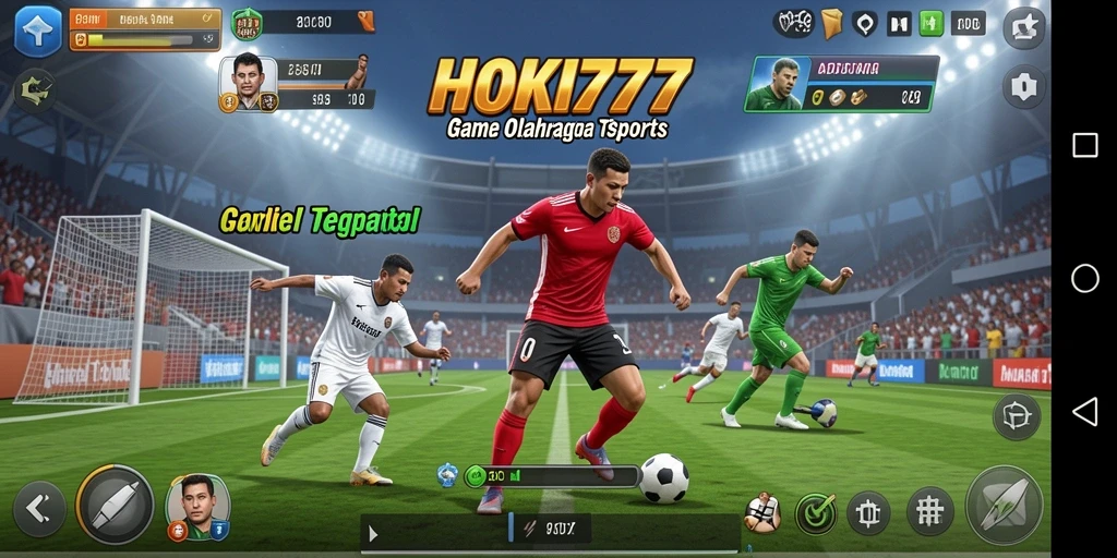 Tampilan gameplay HOKI777 yang menampilkan aksi olahraga seru.