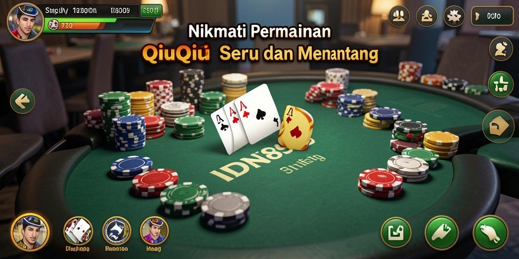 Tampilan gameplay QiuQiu yang mendebarkan dan kompetitif.