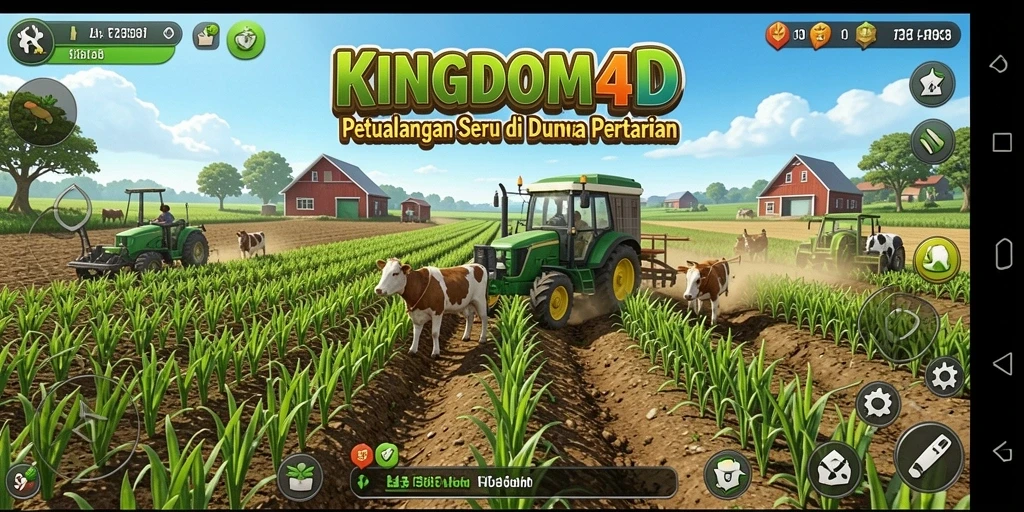 Gameplay KINGDOM4D yang penuh warna dan menyenangkan.