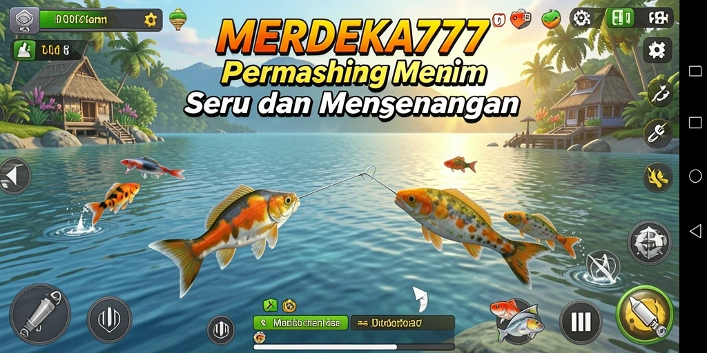 Gameplay menarik dalam MERDEKA777 yang menunjukkan teknik memancing.