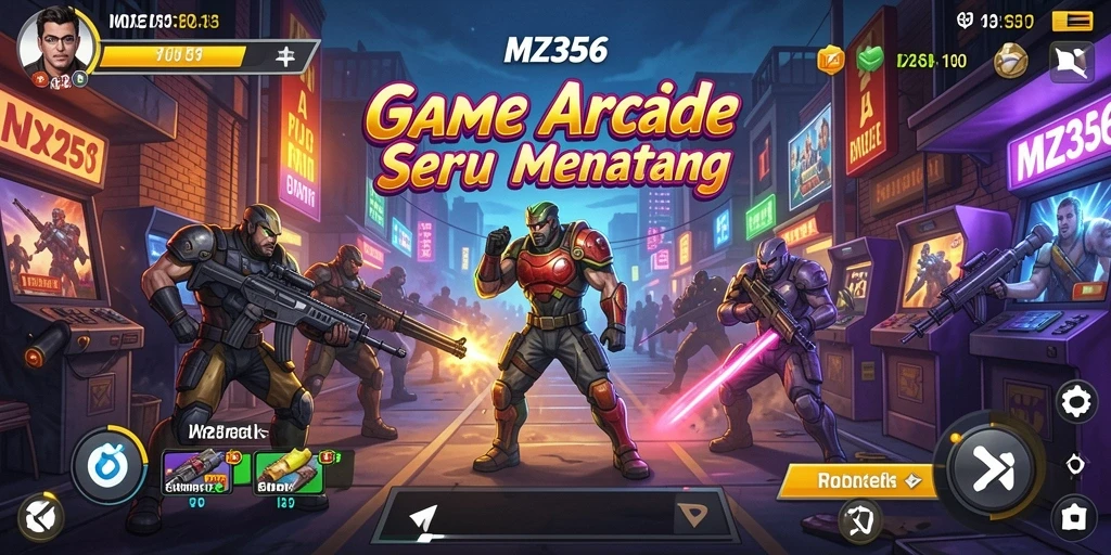 Tangkapan layar gameplay menarik dari MZ356 dengan karakter yang beraksi.
