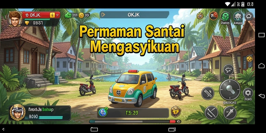 Screenshot gameplay OKJK menampilkan pengalaman bermain yang menyenangkan dan santai.