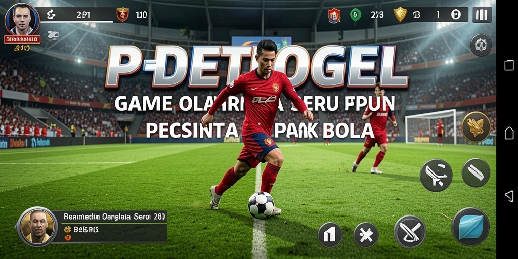 Tangkapan layar gameplay PEDETOGEL menunjukkan pertandingan olahraga yang seru.