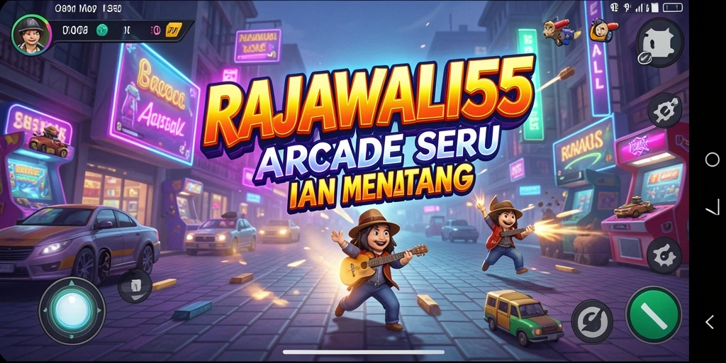 Screenshot utama RAJAWALI55 menampilkan gameplay seru dan menantang.