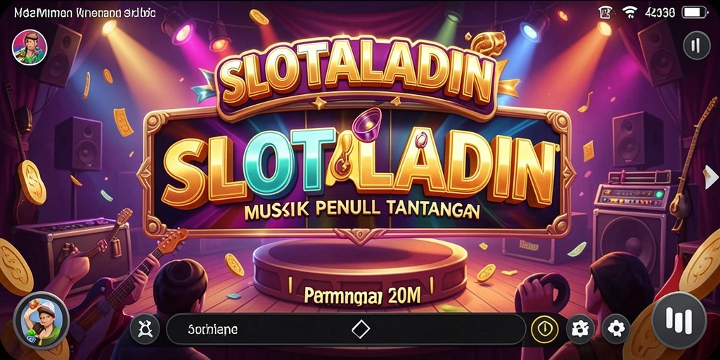 Tampilan screenshot <strong>SLOTALADIN</strong> menunjukkan gameplay menyenangkan dan musikal.