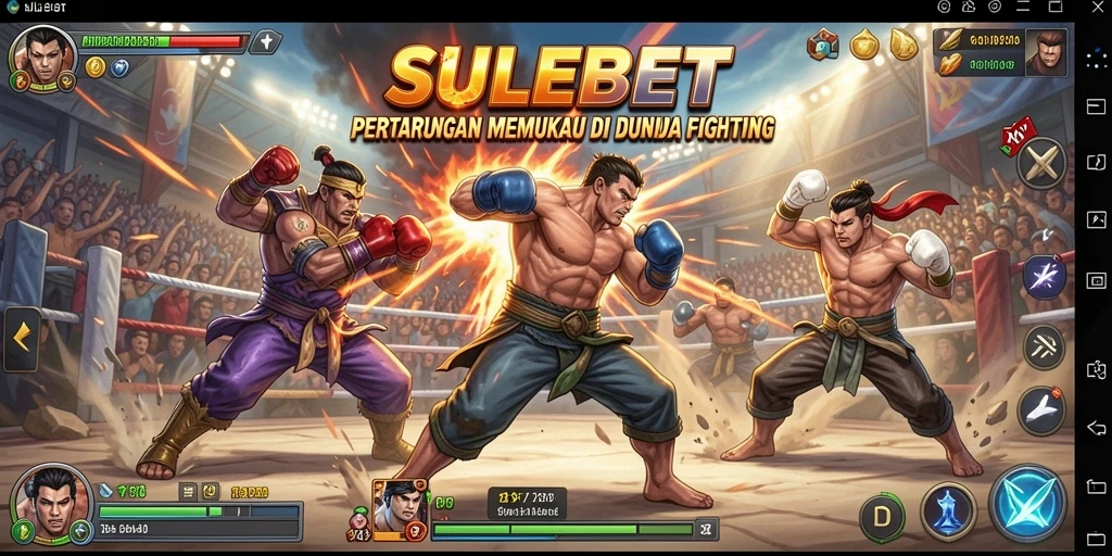 Screenshot gameplay <strong>SULEBET</strong> menampilkan aksi pertarungan yang intens.