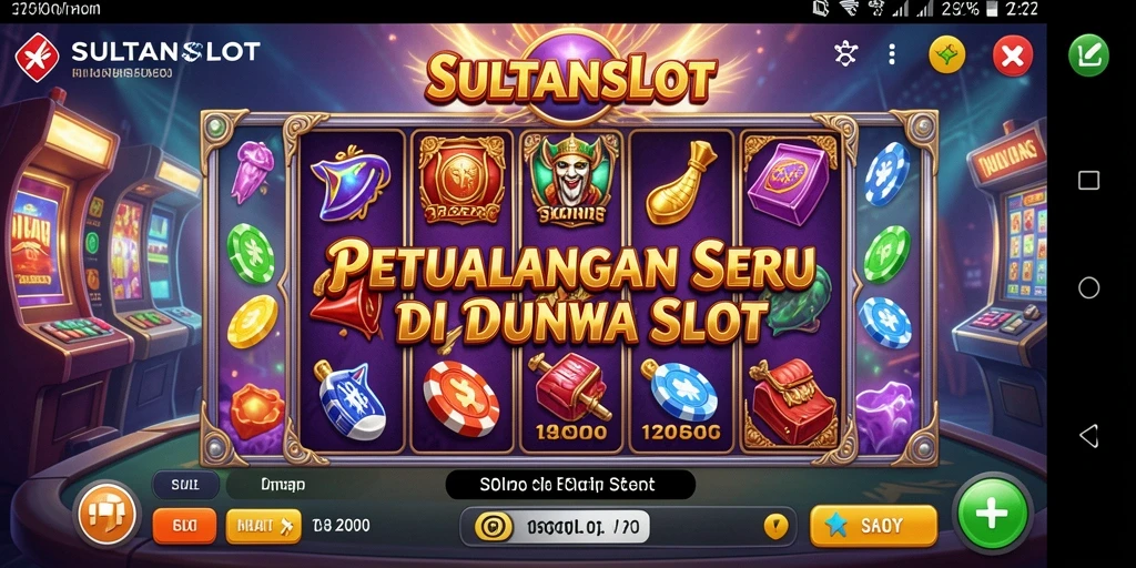 Tangkapan layar SULTANSLOT menunjukkan momen mendebarkan dalam petualangan slot.
