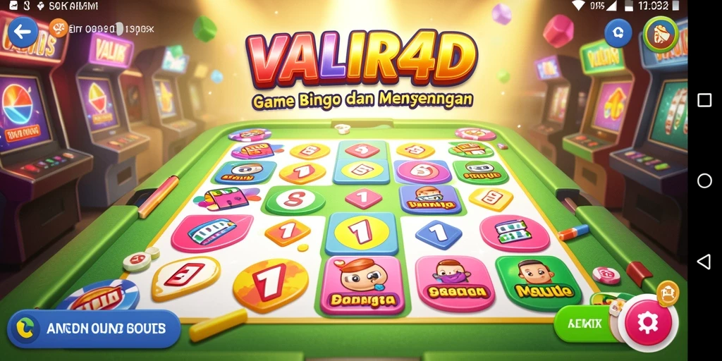 Screenshot gameplay VALIR4D menampilkan suasana seru bermain Bingo.